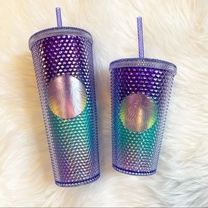 NWT Starbucks 2021 Mermaid Studded Venti and Grande Set